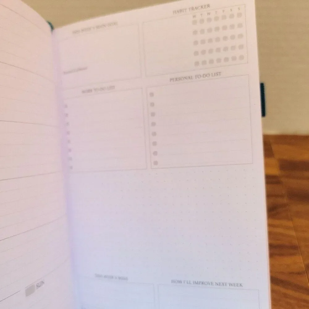 Legend Planner Personal Planner Goal Tracking Book with Stickers